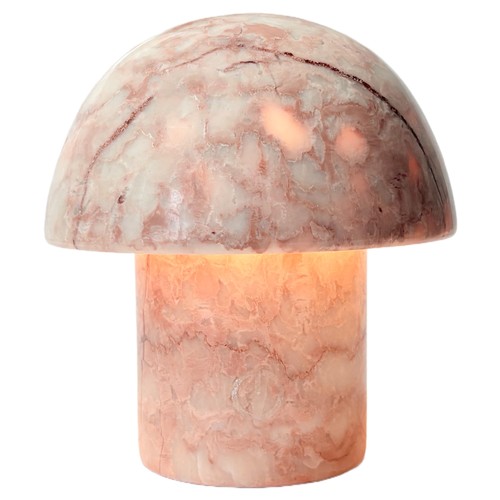 Marble mushroom table lamp - marble,