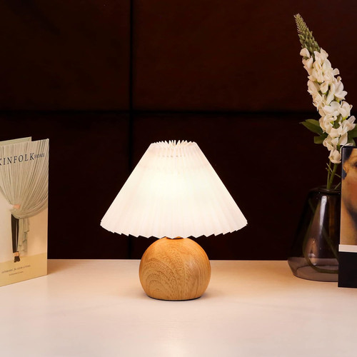 Small pleated table lamp - small,